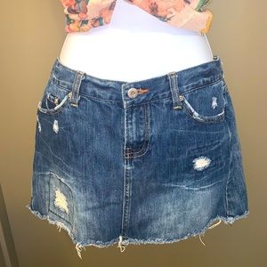 Taunt mini denim skirt
